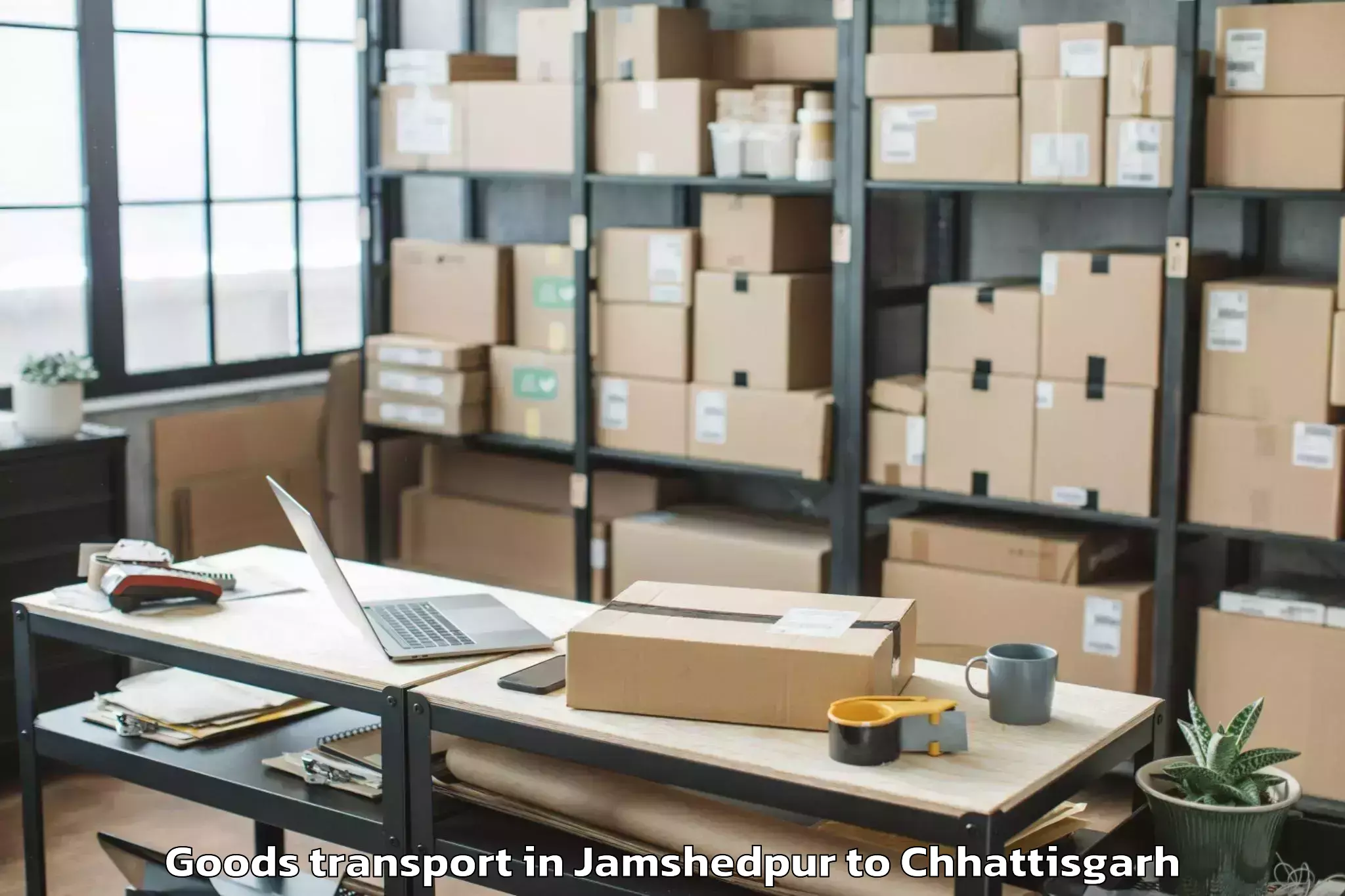 Expert Jamshedpur to Berla Goods Transport